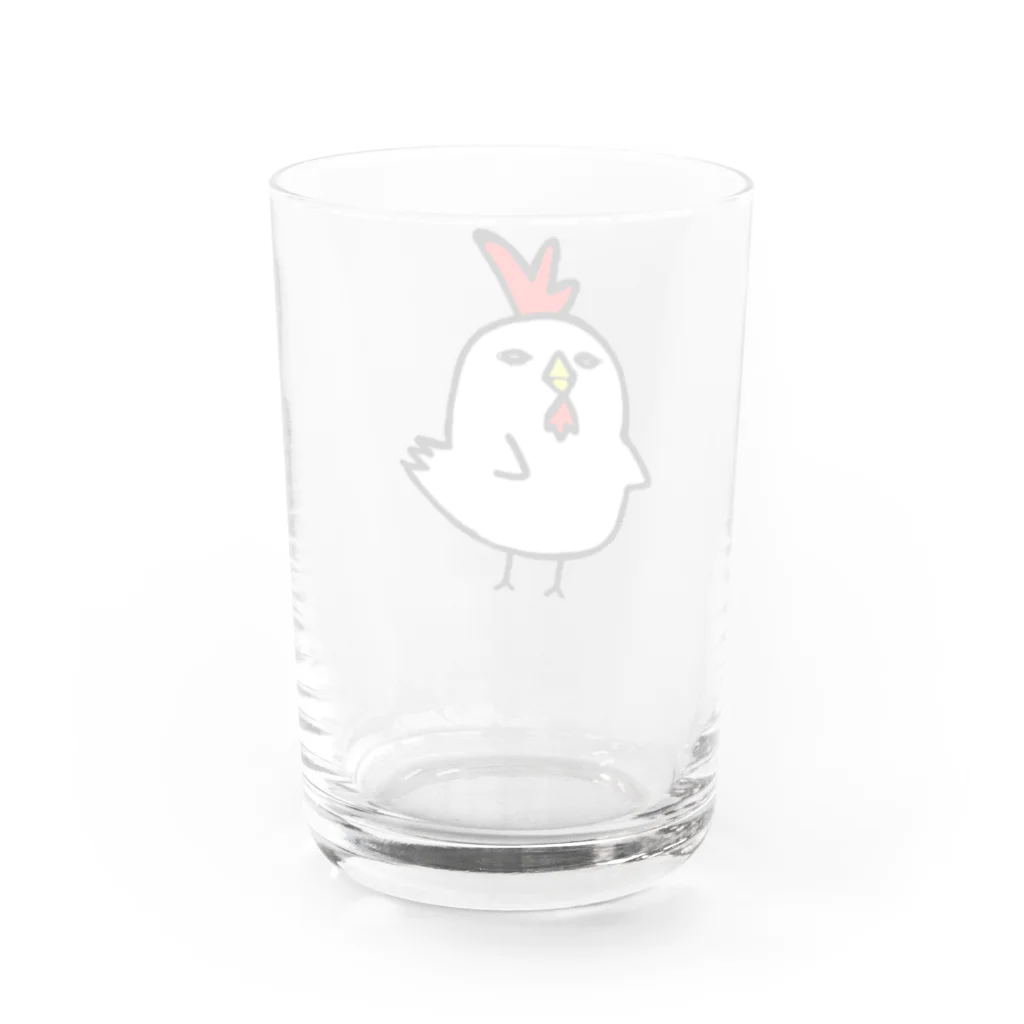 NEXT TIMEの何かを悟ったニワトリ＠piropiro Water Glass :back