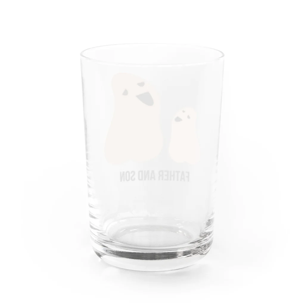 ガス抜けラジオぼったくり店のFather and Son 男の成長 Water Glass :back