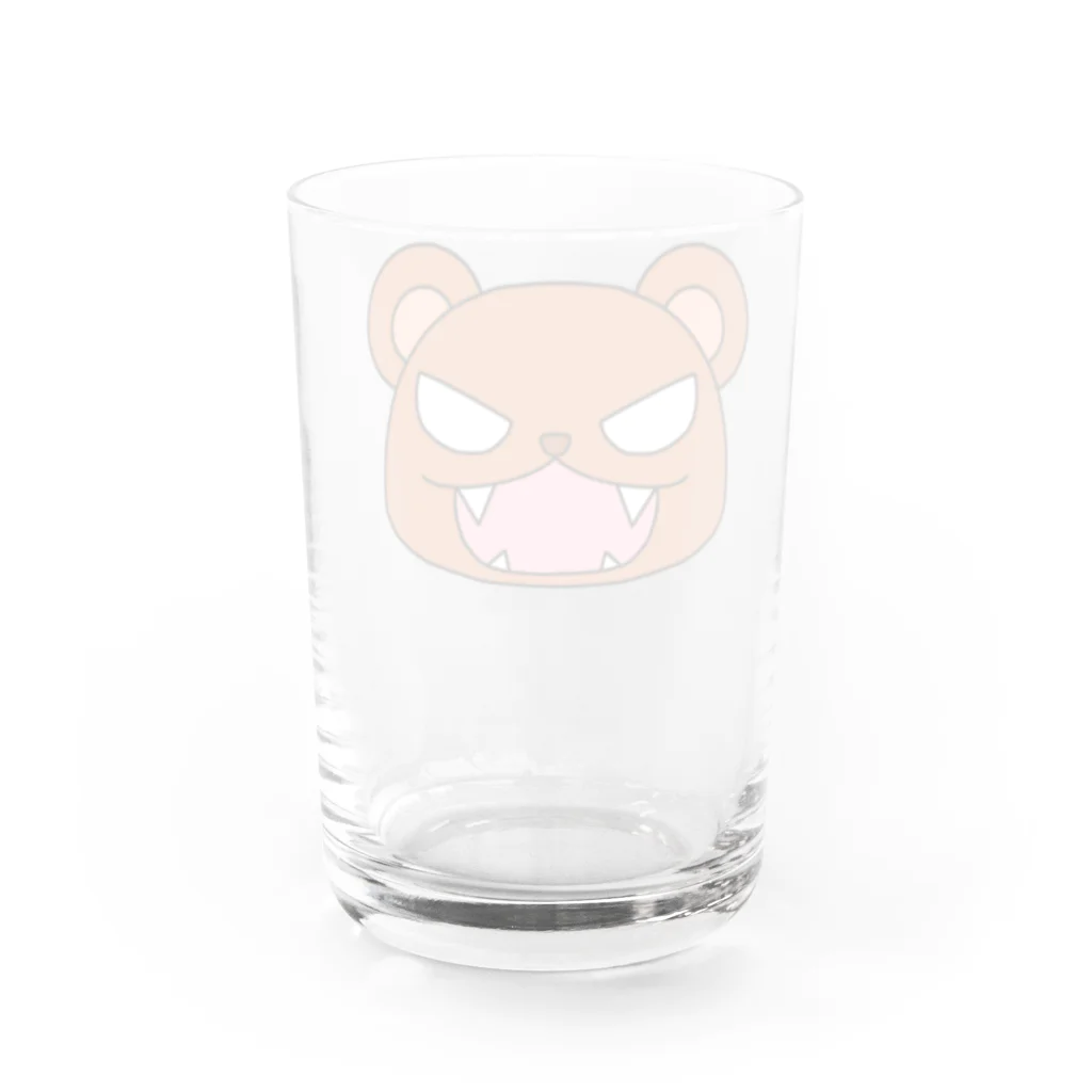 寒波のオリジナルくまくん Water Glass :back