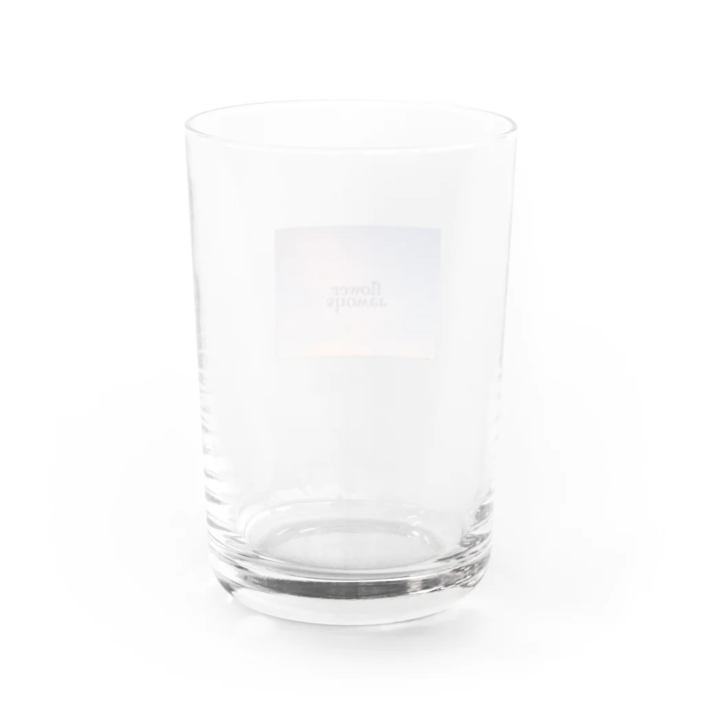 flower showerのkawaii osora Water Glass :back