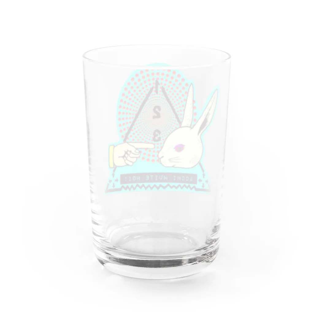 アソマサヤのACCHI MUITE HOI!! Water Glass :back