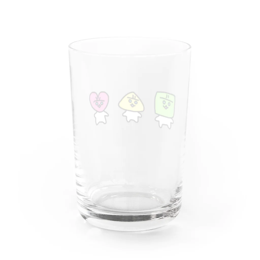 円ぷりんのすしーず Water Glass :back