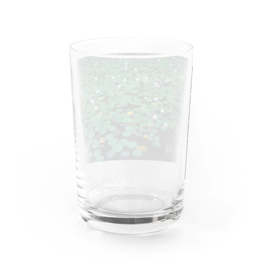 photo-kiokuの睡蓮 Water Glass :back