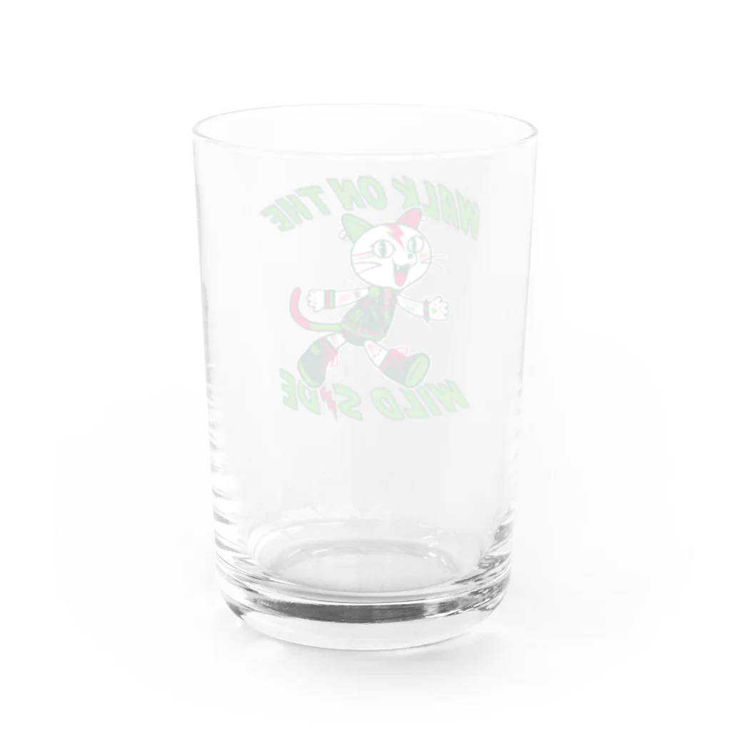 LONESOME TYPE ススのパンク猫 Water Glass :back