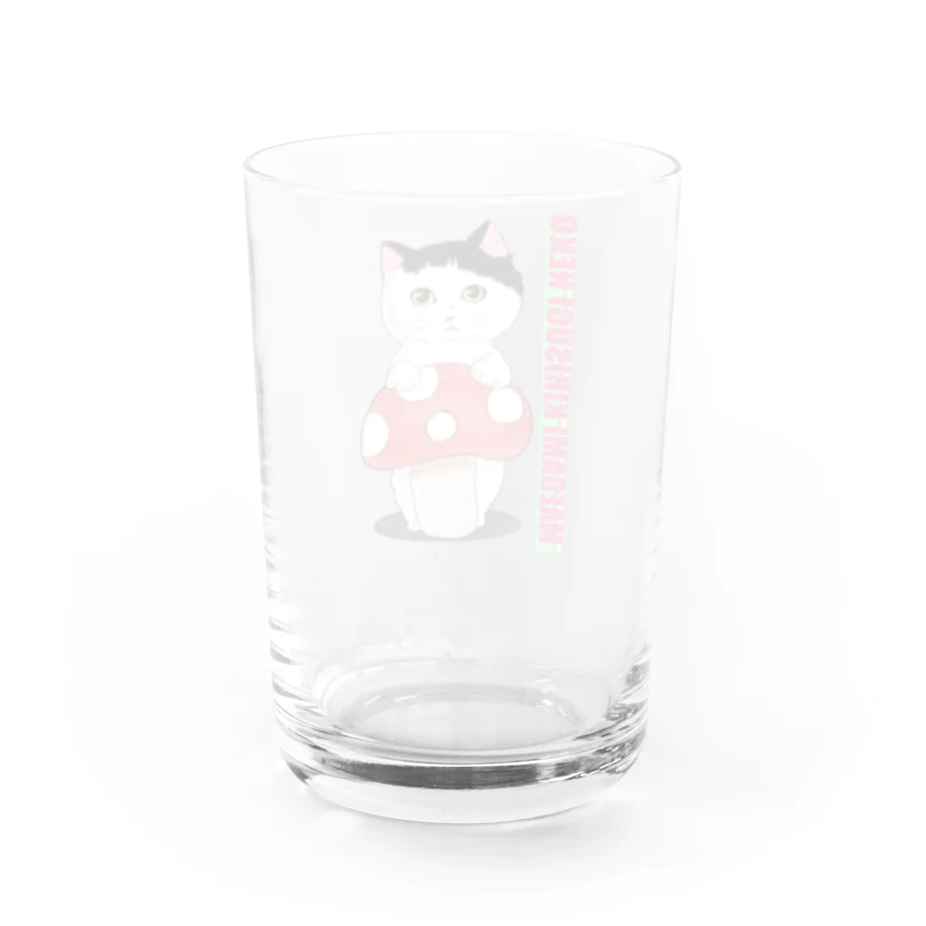 もふもふミュージアムの前髪切りすぎねこ Water Glass :back