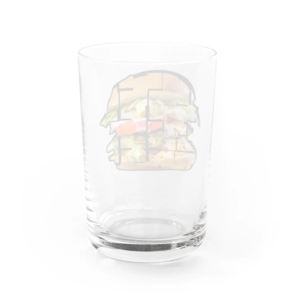 PuRiHaのハンバーガー３ Water Glass :back