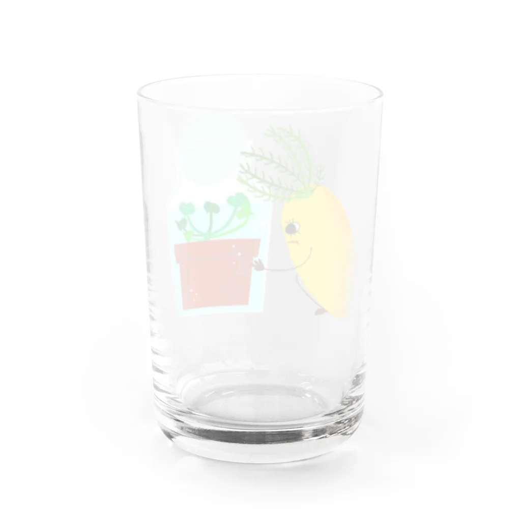 にんじんちびこのちびこの宝物 Water Glass :back