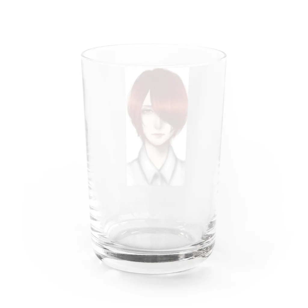 にじゅうよんDの赤髪くん Water Glass :back