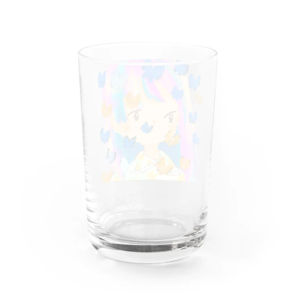 Kobayashiのちょうちょ Water Glass :back