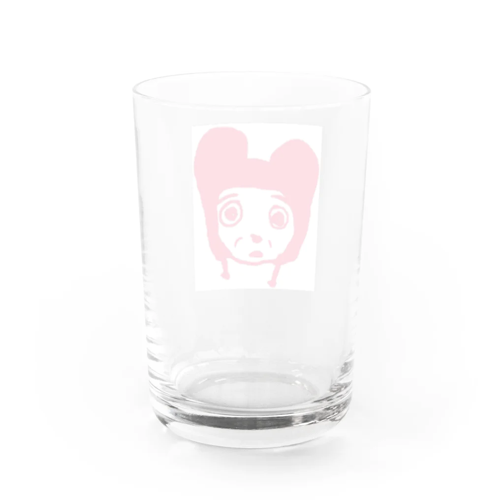 星のcapピンク Water Glass :back