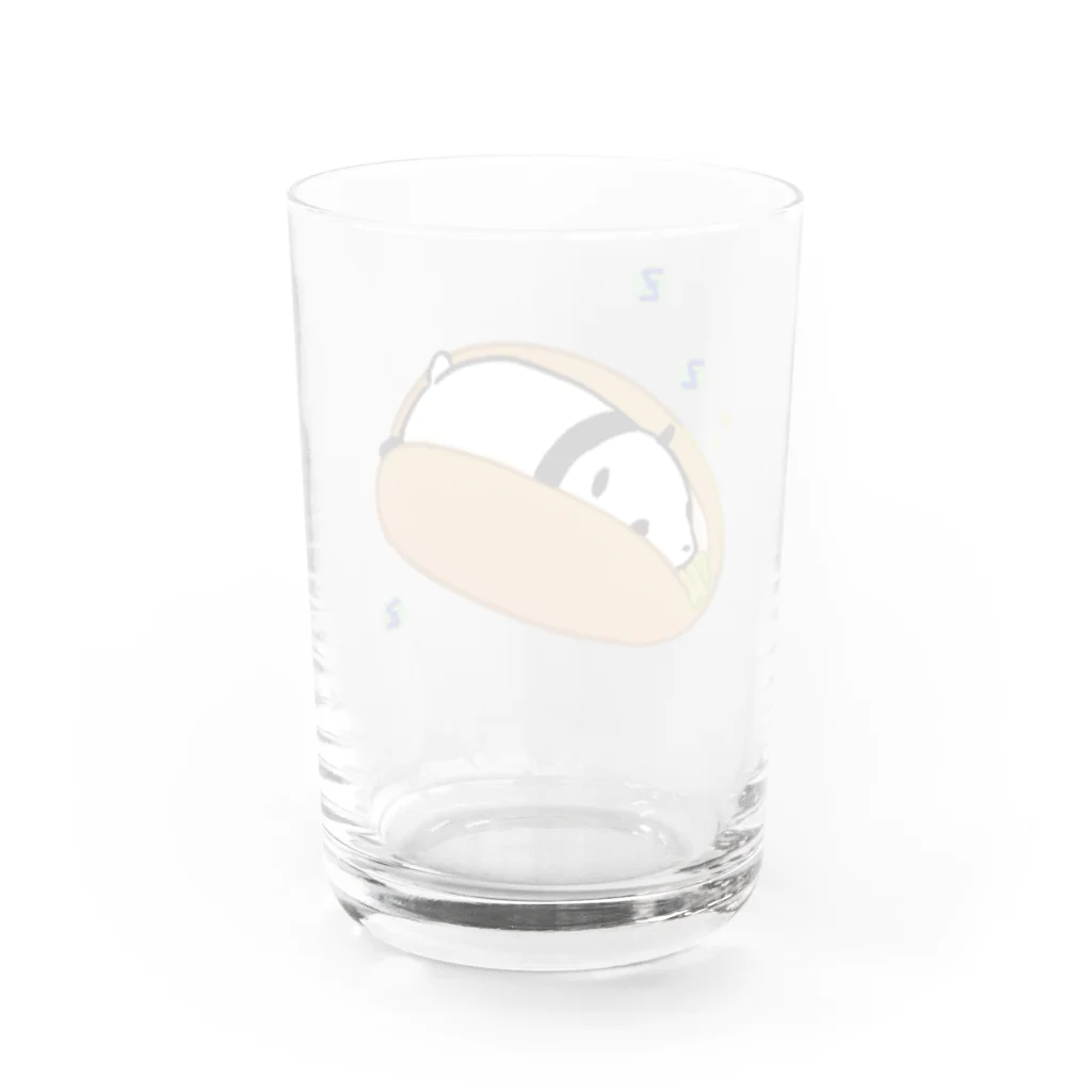 うさやの【パンダ】ぐっすり【ホットドッグ】 Water Glass :back