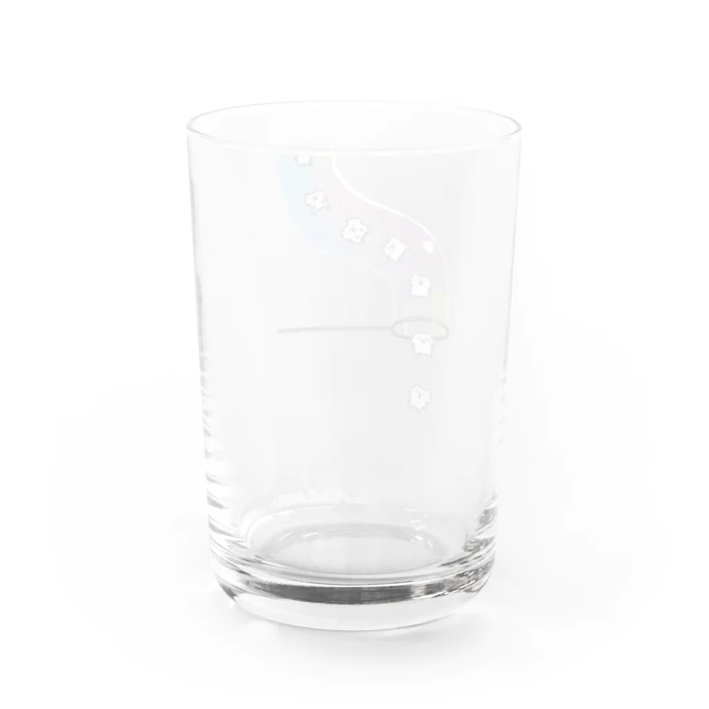 chocosshi shopのつらなりねこ Water Glass :back