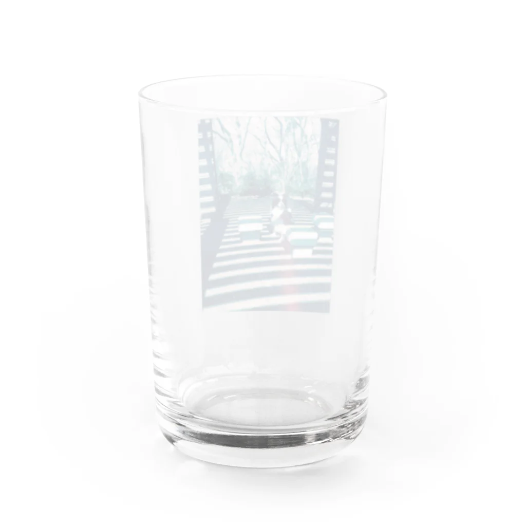 ムンムのボーダーなボーダーコリー Water Glass :back