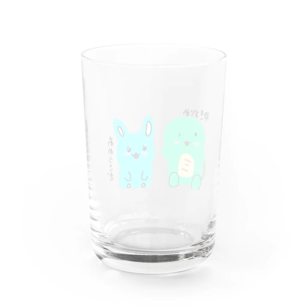 USAGI channelのはなライオン姉妹、兄弟の友達  Water Glass :back