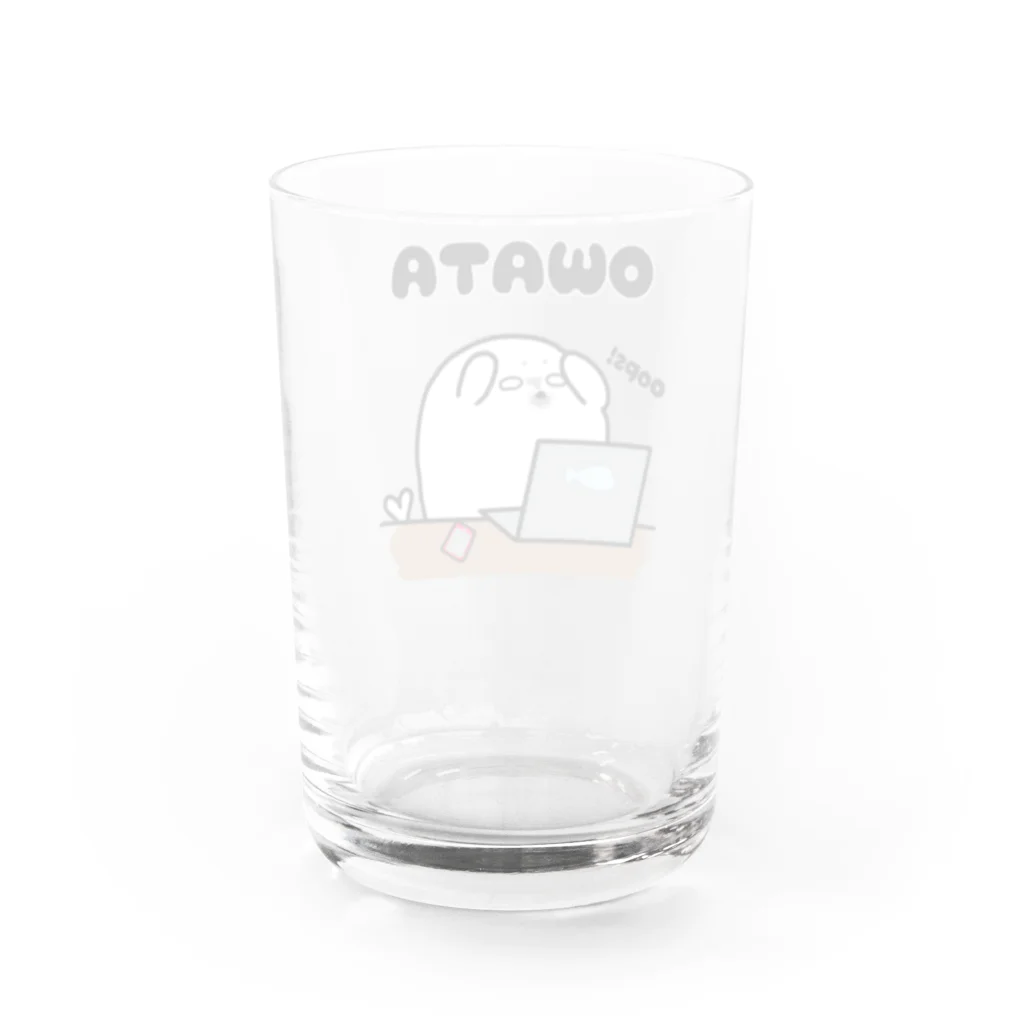 pinokkio1214のつんだごま Water Glass :back