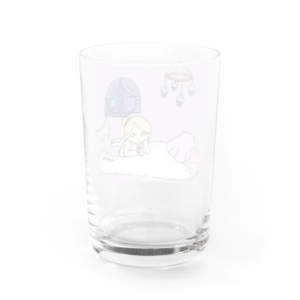 けさらん*ぱさらんのジンベエ姫の怠惰な１日。 Water Glass :back