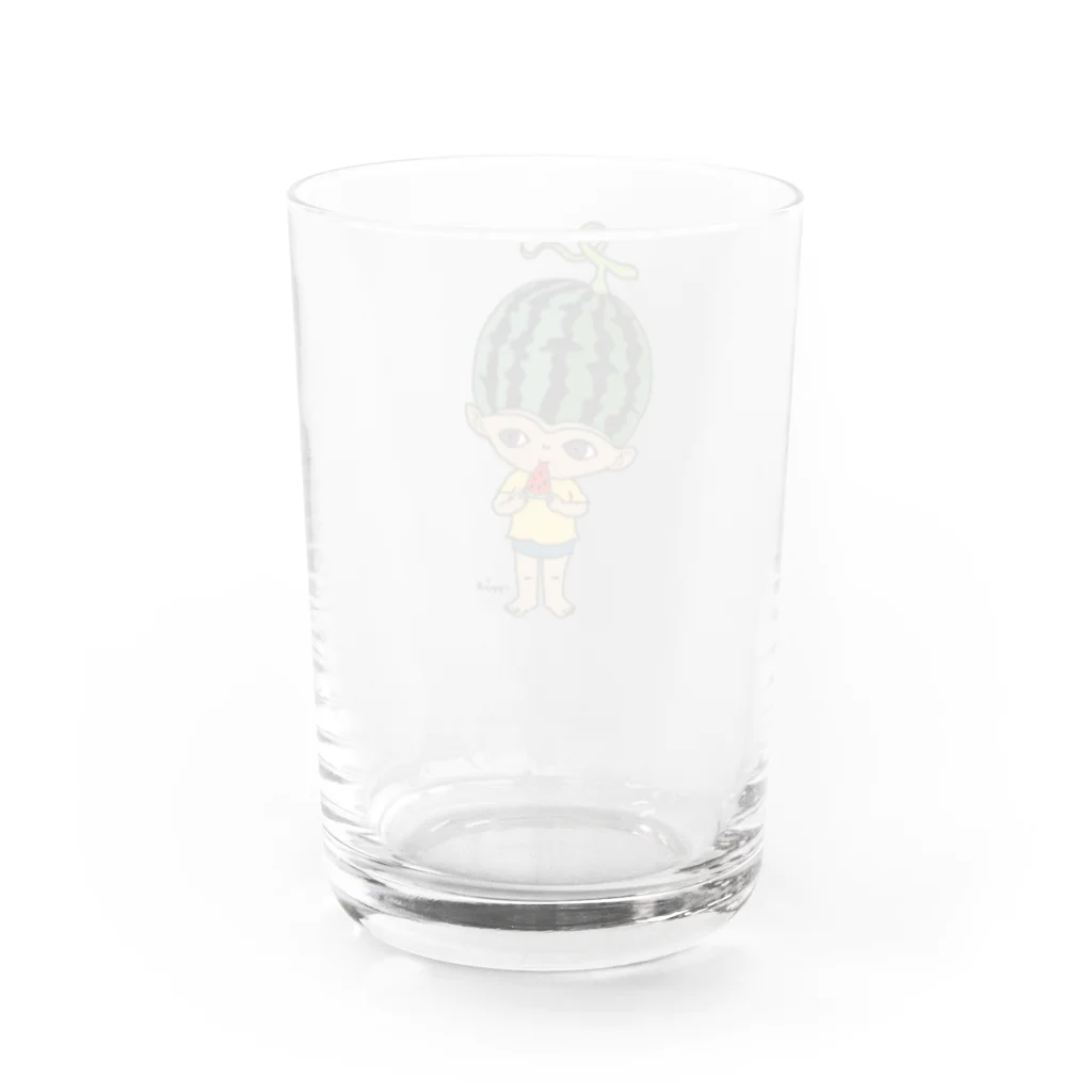 mio_urakamiのスイカボーイ Water Glass :back