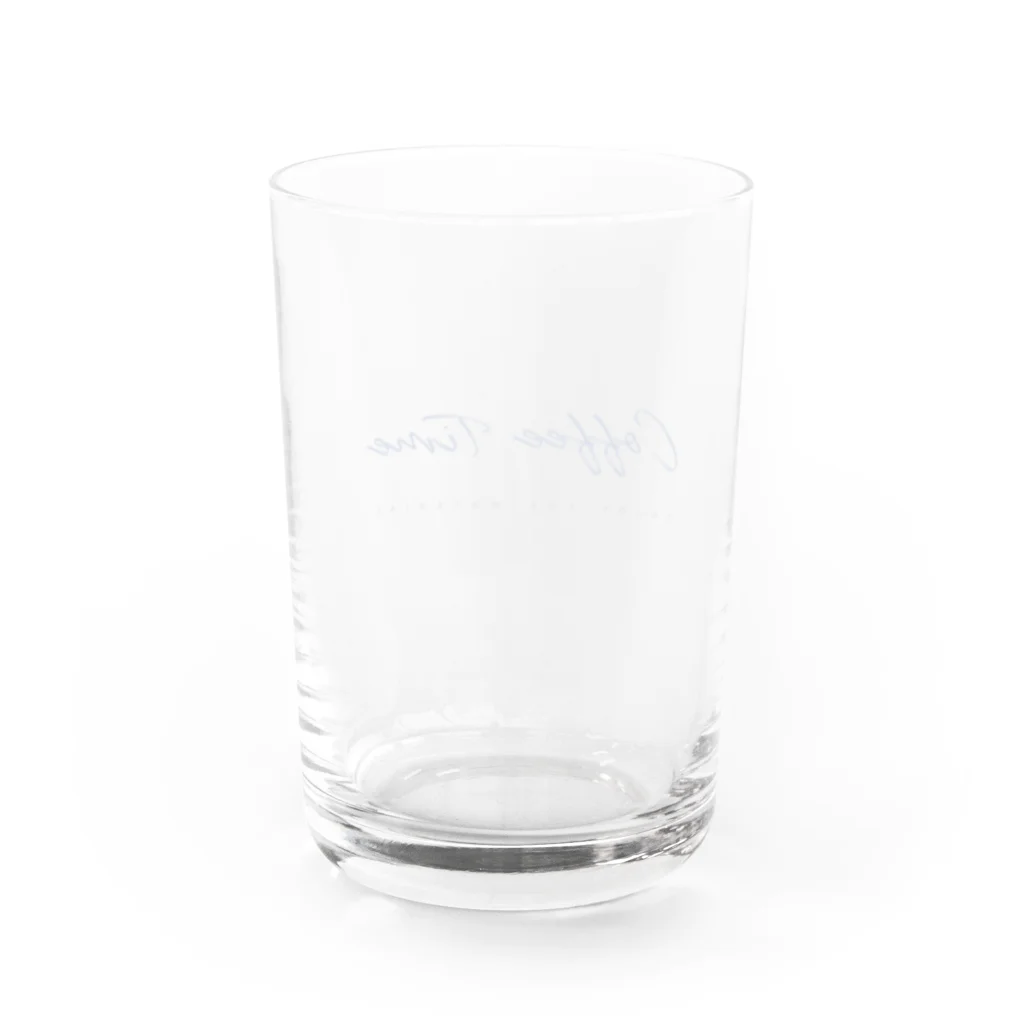 Coffee Timeのlogo-glass2 Water Glass :back