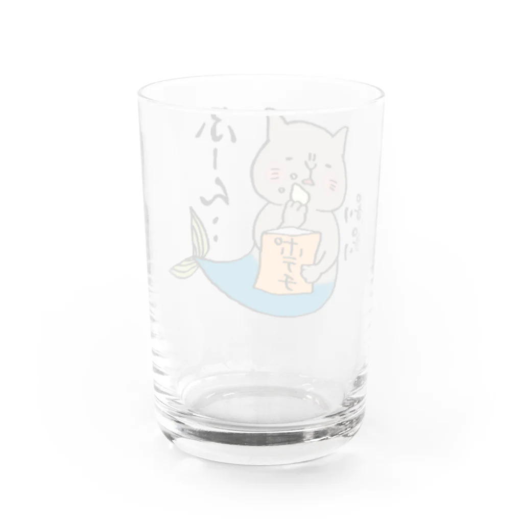 唐草ヒョウのまぐろぺす ふーん Water Glass :back