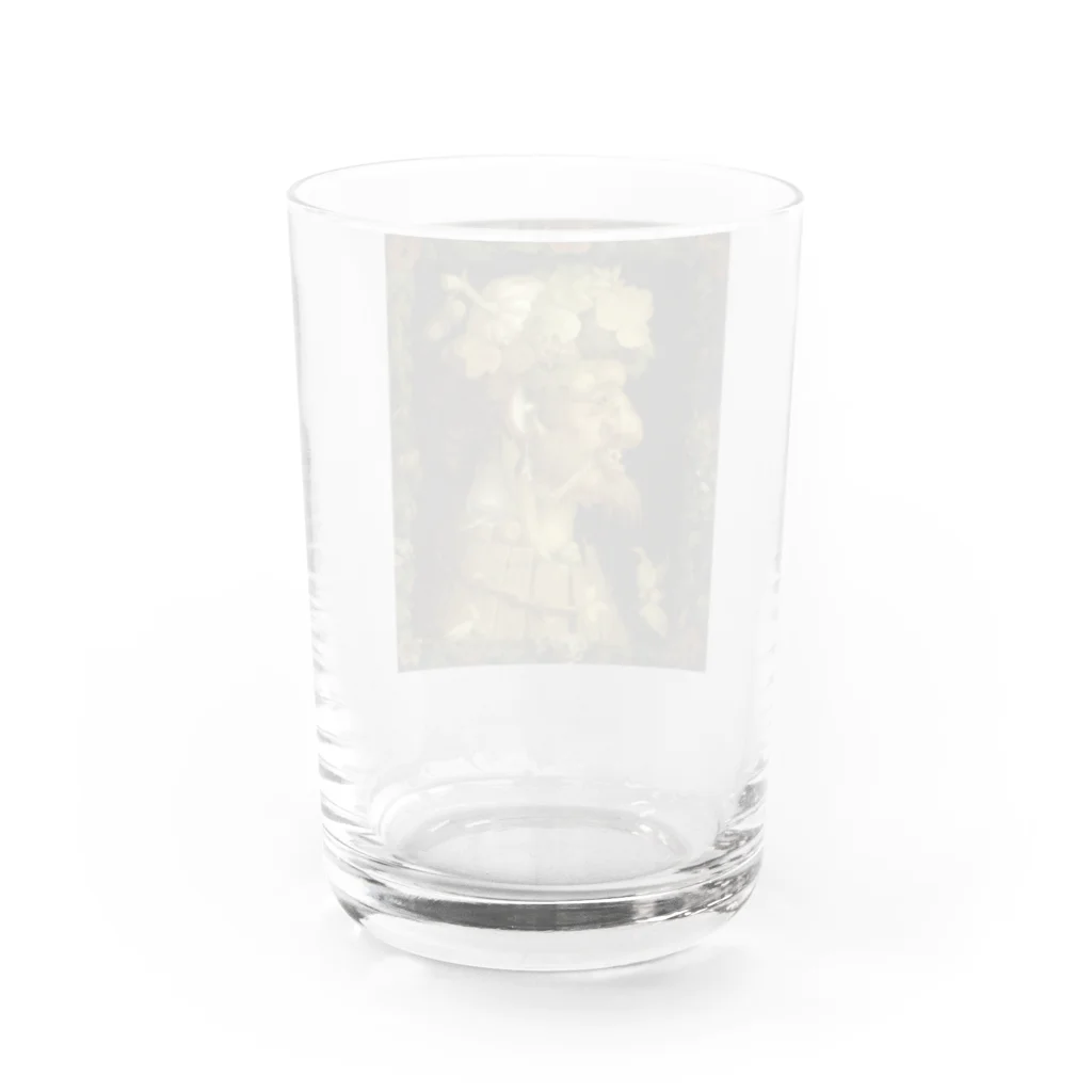 世界の絵画アートグッズのジュゼッペ・アルチンボルド 《秋》 Water Glass :back