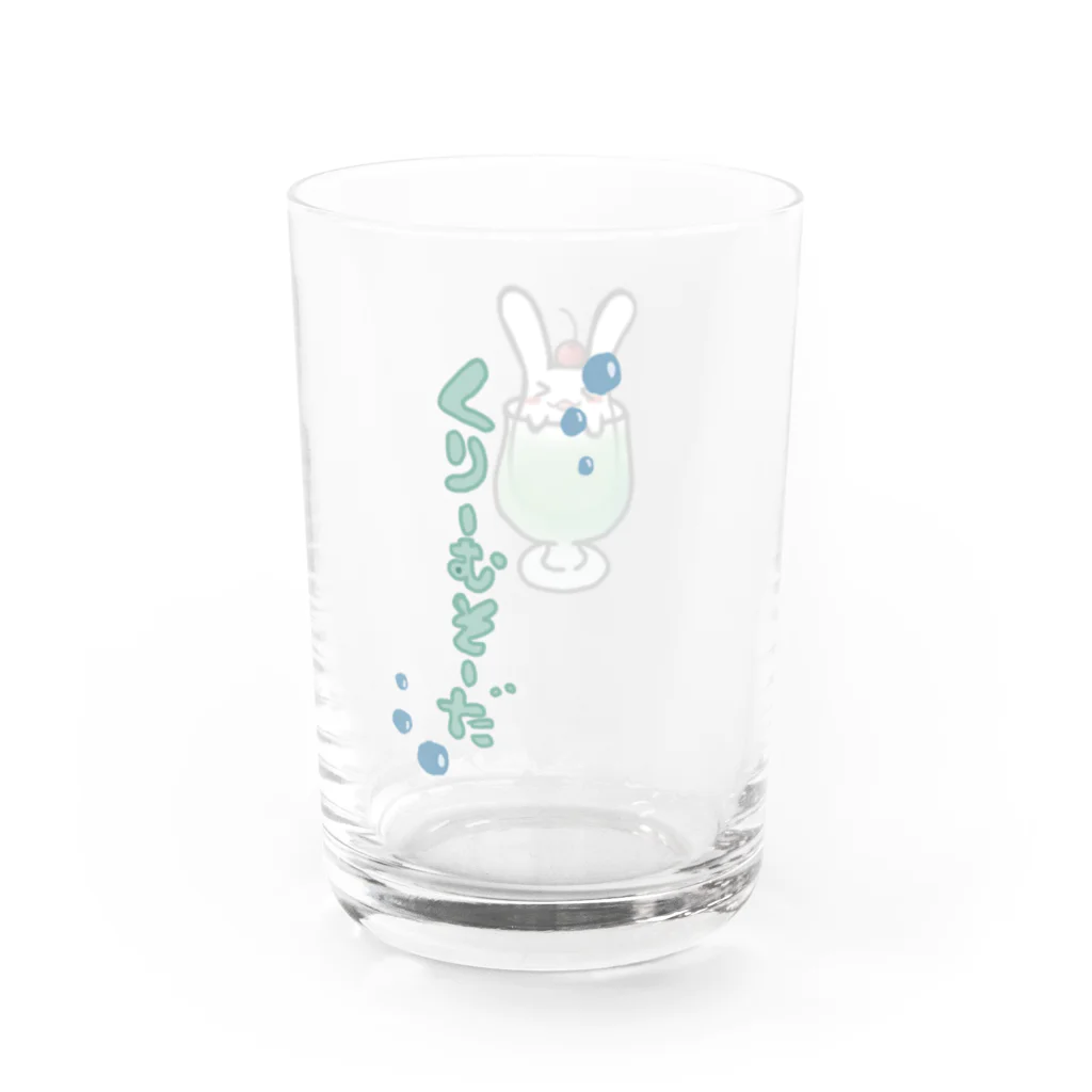 うさきッちょんのくりーむそーだな気分 Water Glass :back