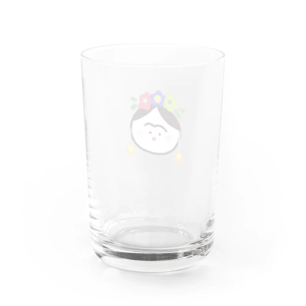 ☺︎☺︎☺︎のフリーダカーロちゃん Water Glass :back