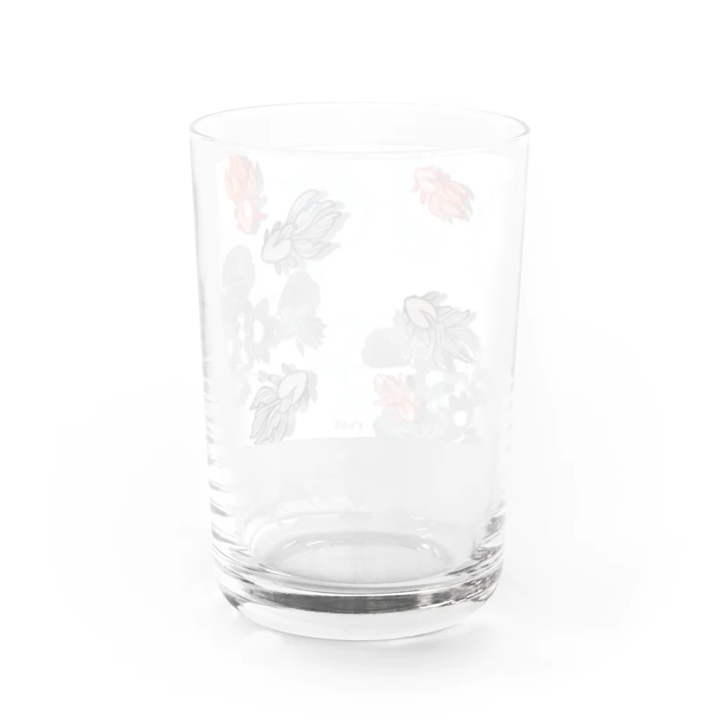 1℃⑥8〜わんど☆ろくまる屋のシャボン金魚とお花 Water Glass :back