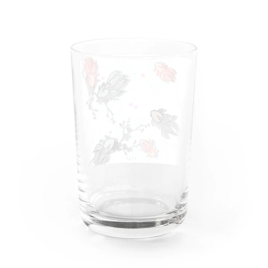 1℃⑥8〜わんど☆ろくまる屋のシャボン金魚と桜 Water Glass :back