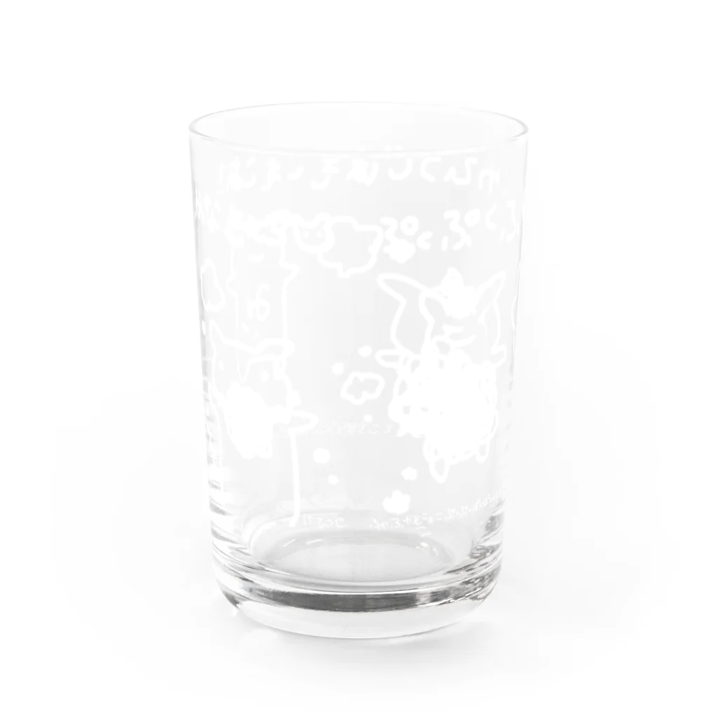 みつこのまっしろなひつじ Water Glass :back