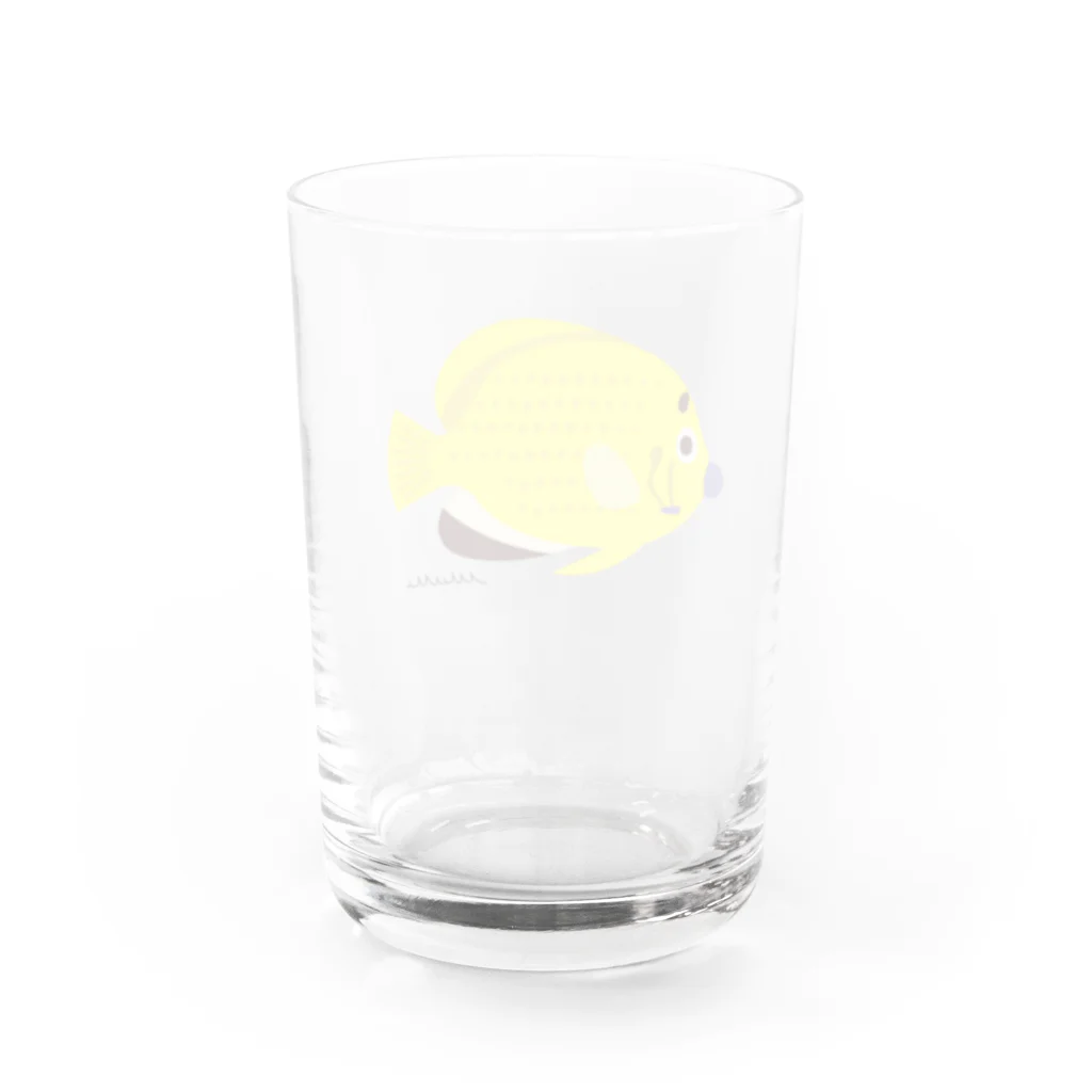 Astrio SUZURI店のシテンヤッコちゃん Water Glass :back