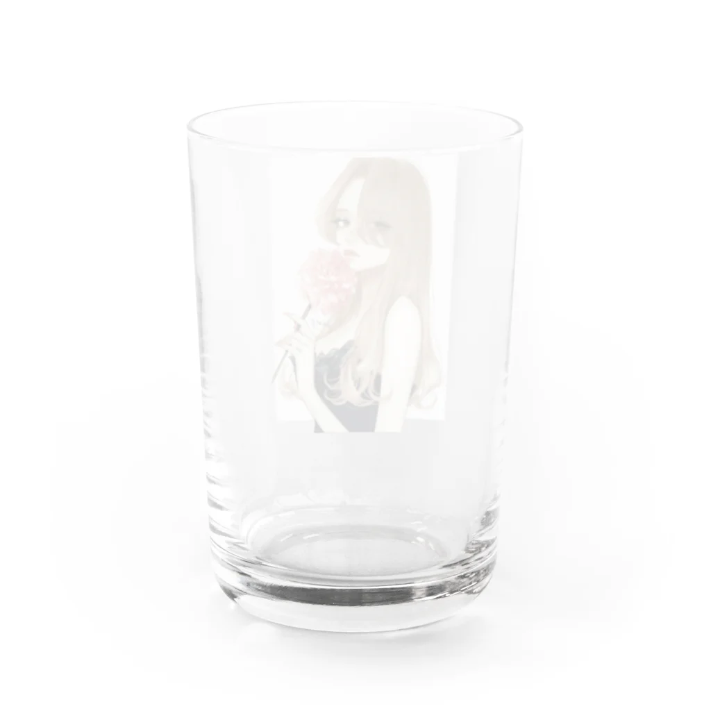 dahlia shop SUZURIのdahlia2 Water Glass :back