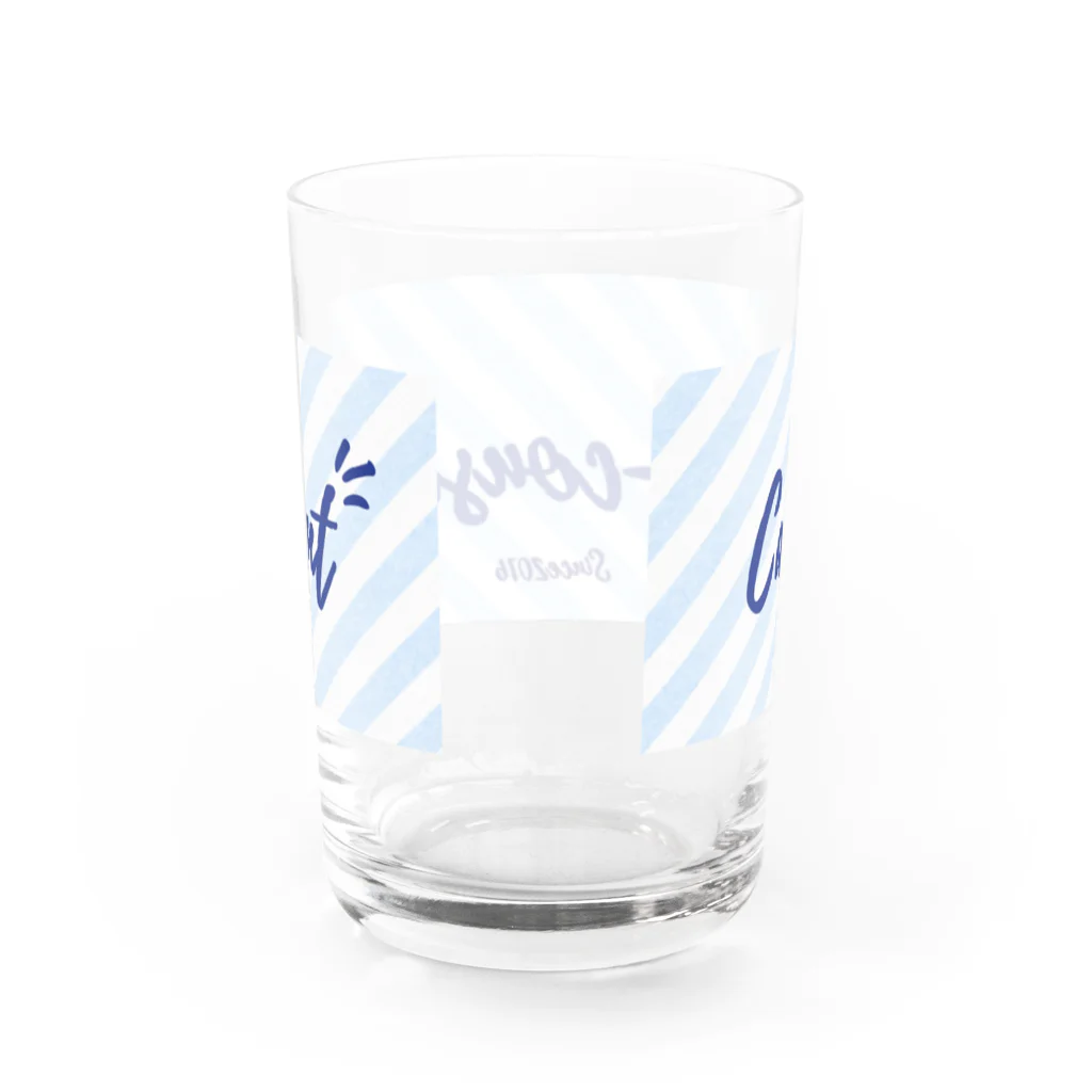 キャリ魂®︎太郎＠返金保証付きキャリコン試験合格請負人のキャリアコンサルタントグッズ Water Glass :back