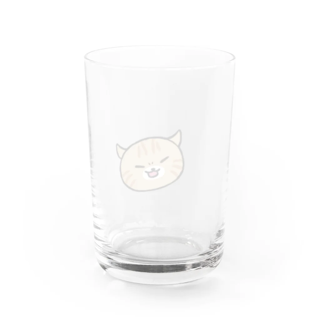 はぐれにくきゅうのイカ耳 Water Glass :back