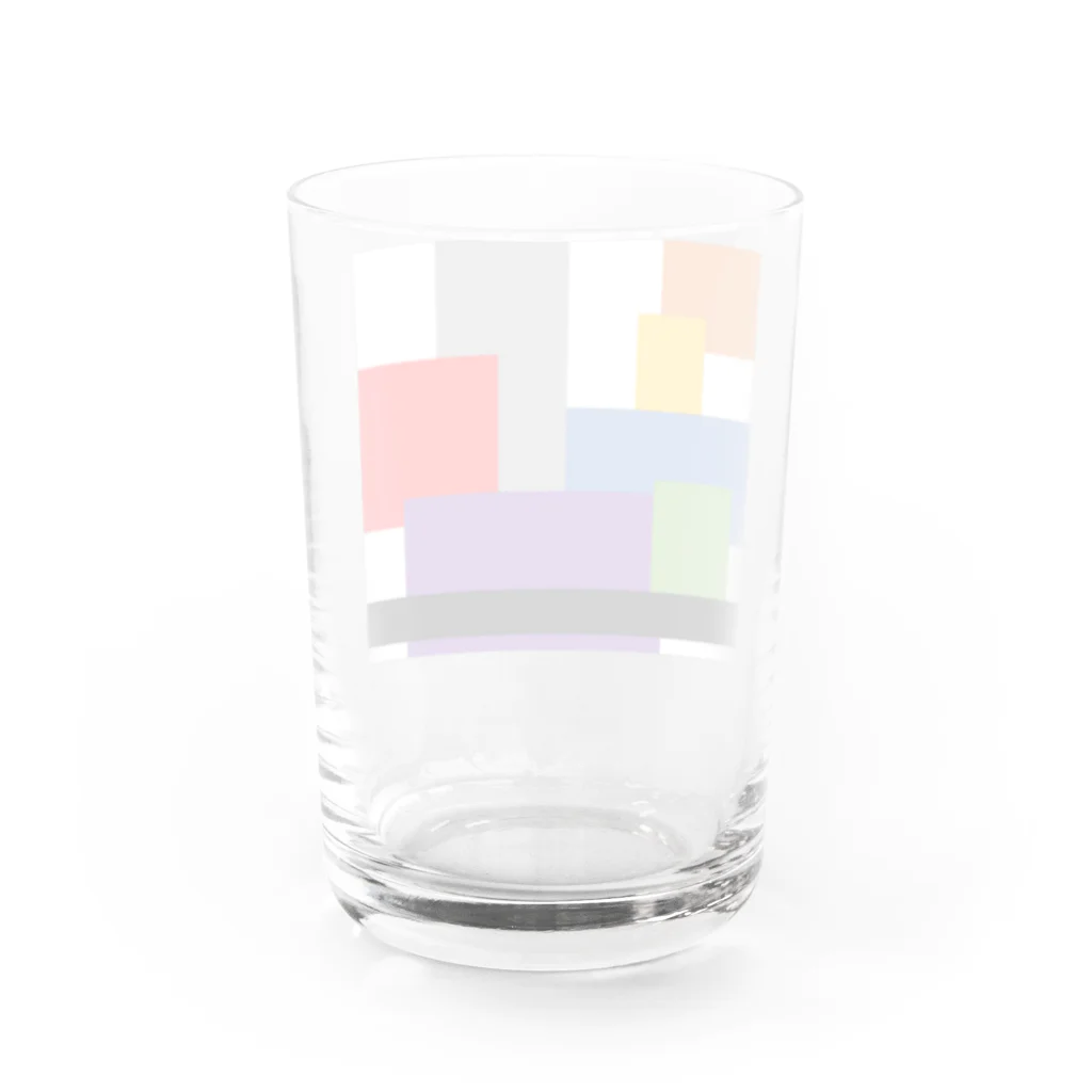 MOMo’s shopの四角だけ Water Glass :back