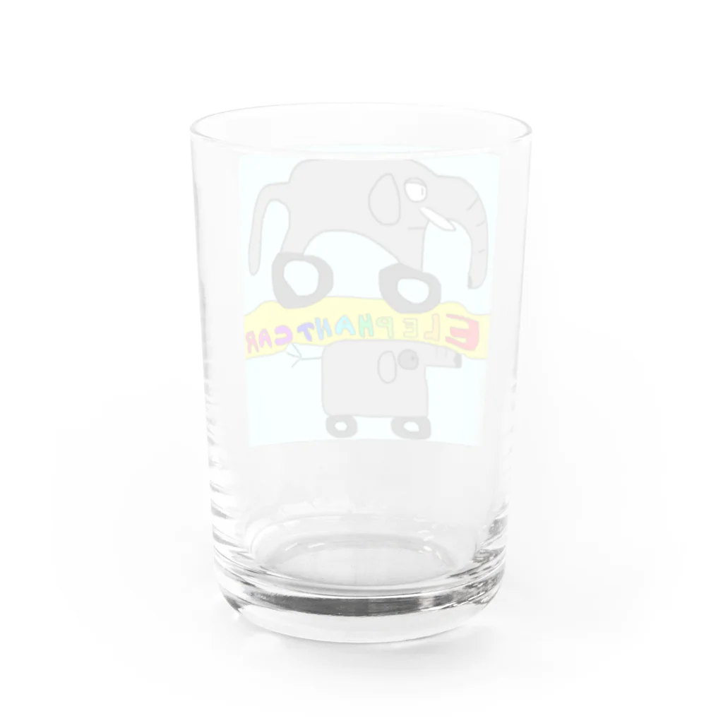 ジェラルド•マック! Gerald Macのエレファントカー1号・2号 Water Glass :back