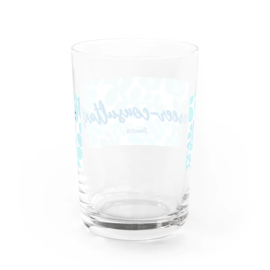 キャリ魂®︎太郎＠返金保証付きキャリコン試験合格請負人のキャリアコンサルタントグッズ Water Glass :back