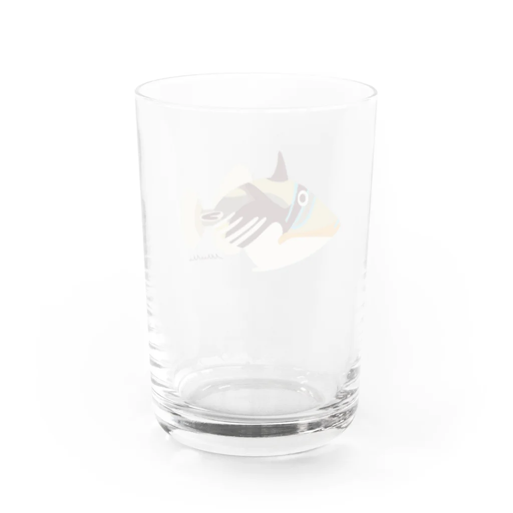 Astrio SUZURI店のムラサメモンガラちゃん Water Glass :back