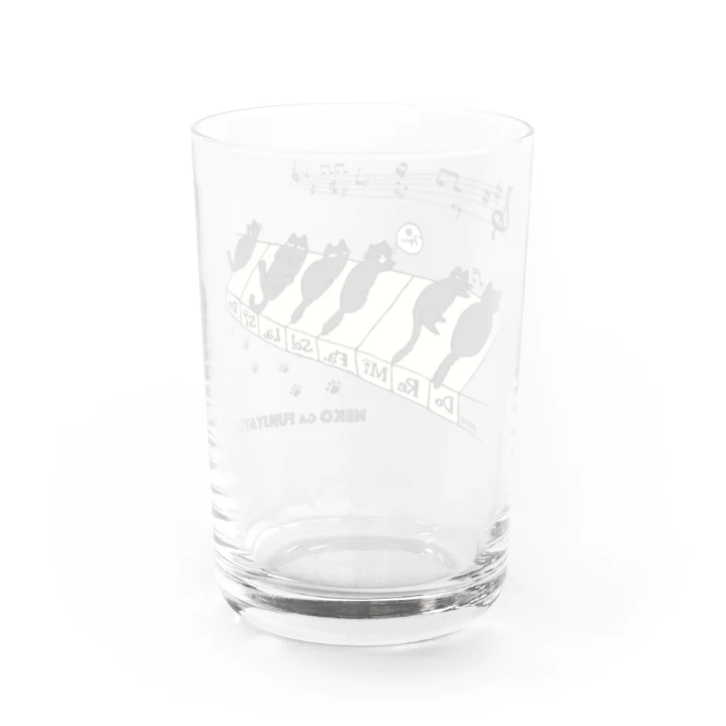 yama-onの猫が踏んじゃった Water Glass :back