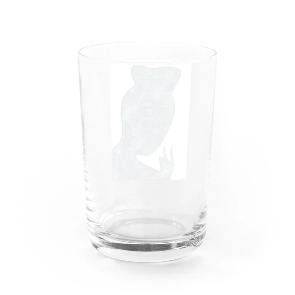 フジリンゴ族のお店の弥勒菩薩　HOTOKE☆SUMMER Water Glass :back