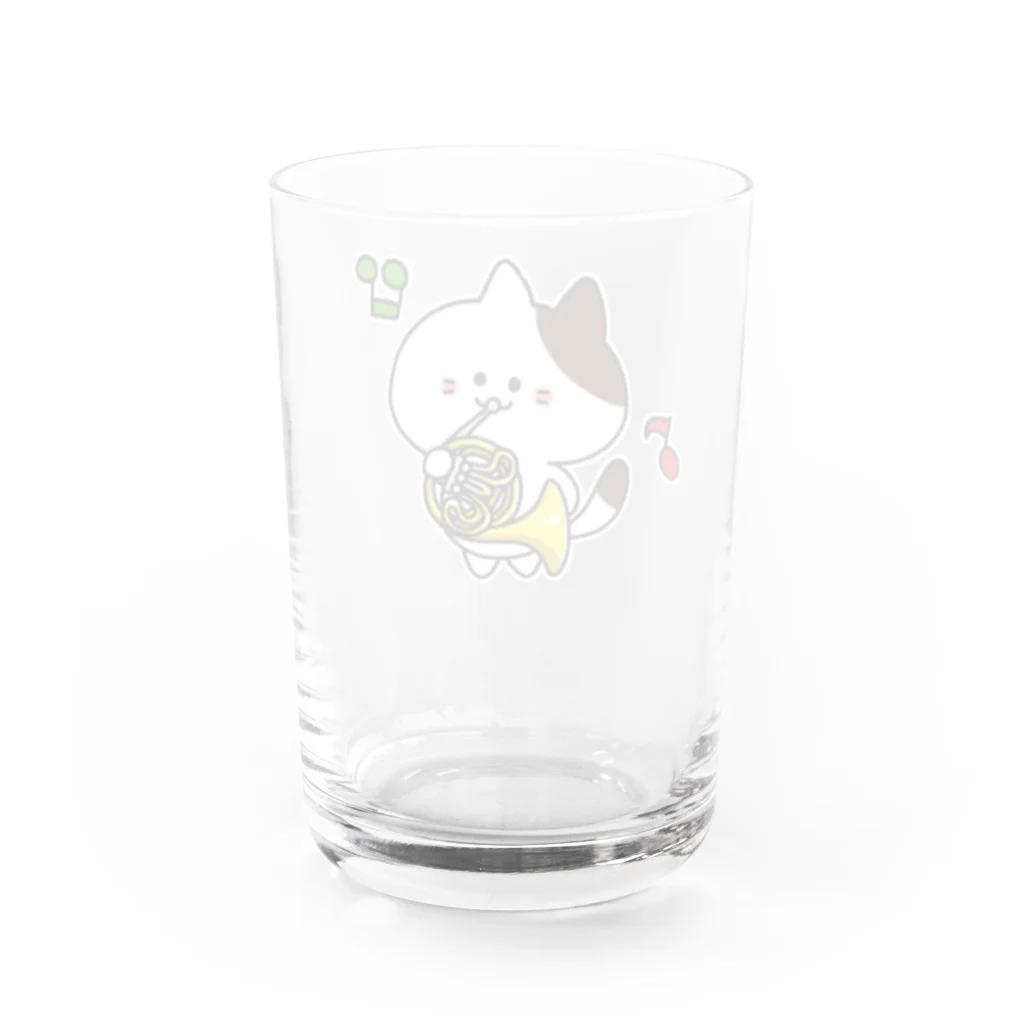  ふじねこ屋のホルンねこ Water Glass :back