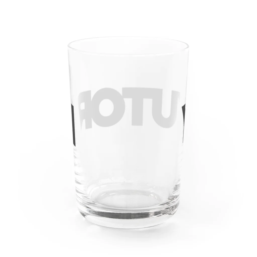 おもしろいTシャツ屋さんのYUTORI ゆとり ゆとり世代 Water Glass :back