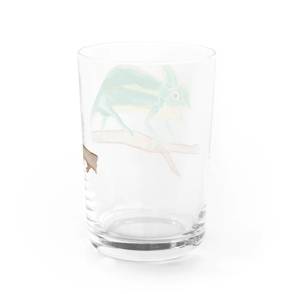 Coshi-Mild-Wildのカメレオンですヨ☺️‼️ Water Glass :back