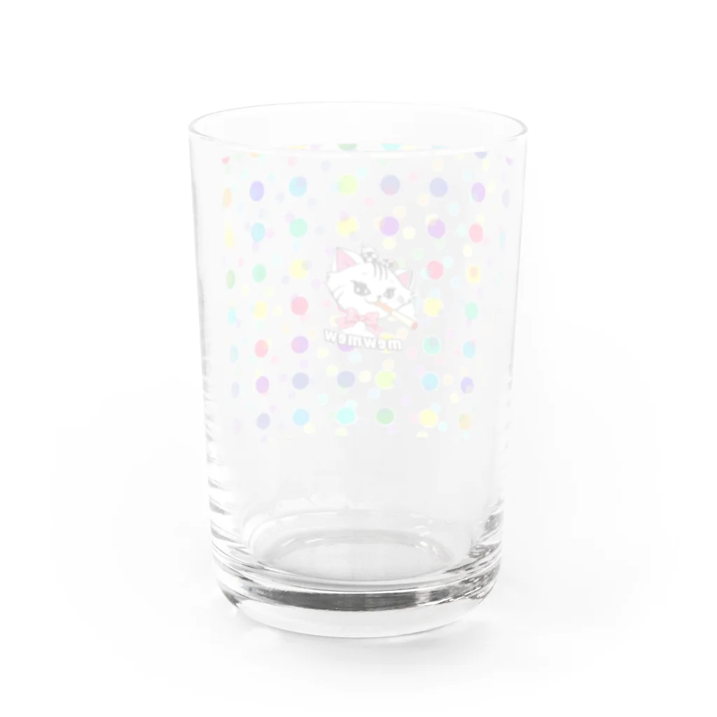 JUNKIE-ONLINEのカラフルニャンキー Water Glass :back