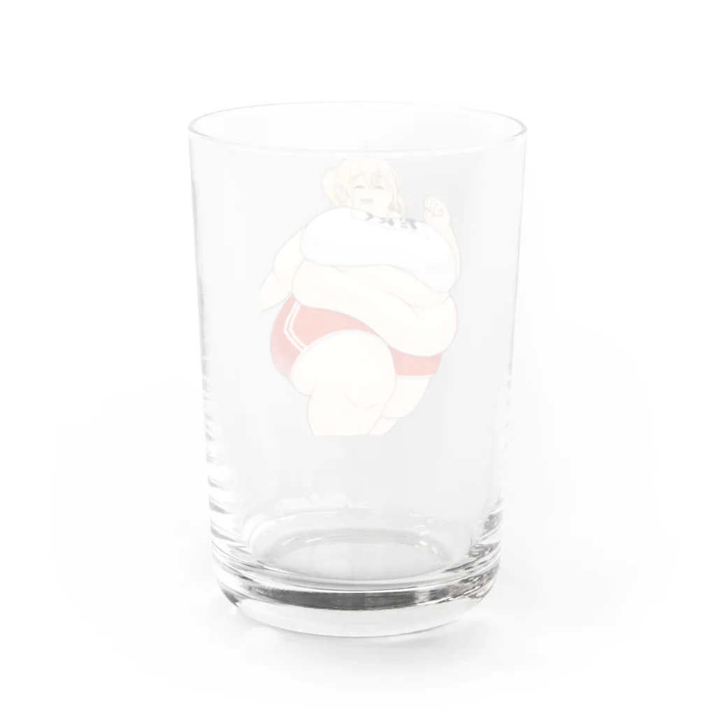 もぶ(留年)のだにくちゃん Water Glass :back