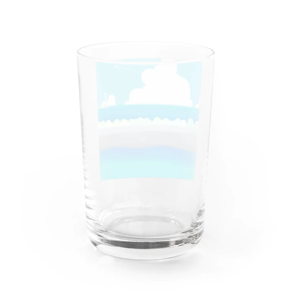 にんじんちびこのお気に入りの海岸 Water Glass :back