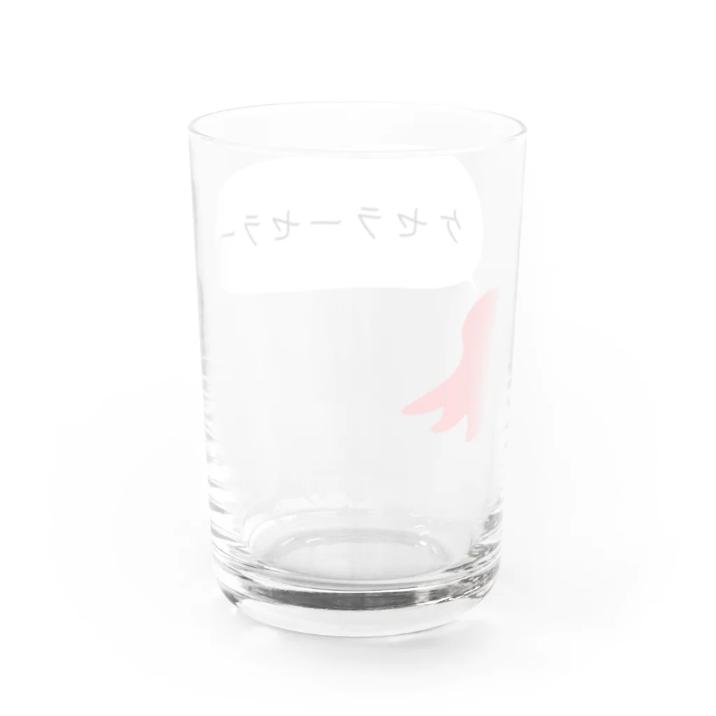 のちかNo-ticca公式オリジナルグッズのちっちゃいことは気にしない Water Glass :back