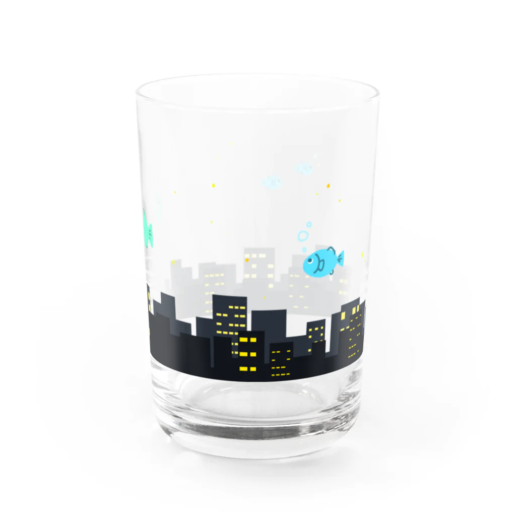 そのへんの黒猫の空の魚 Water Glass :back