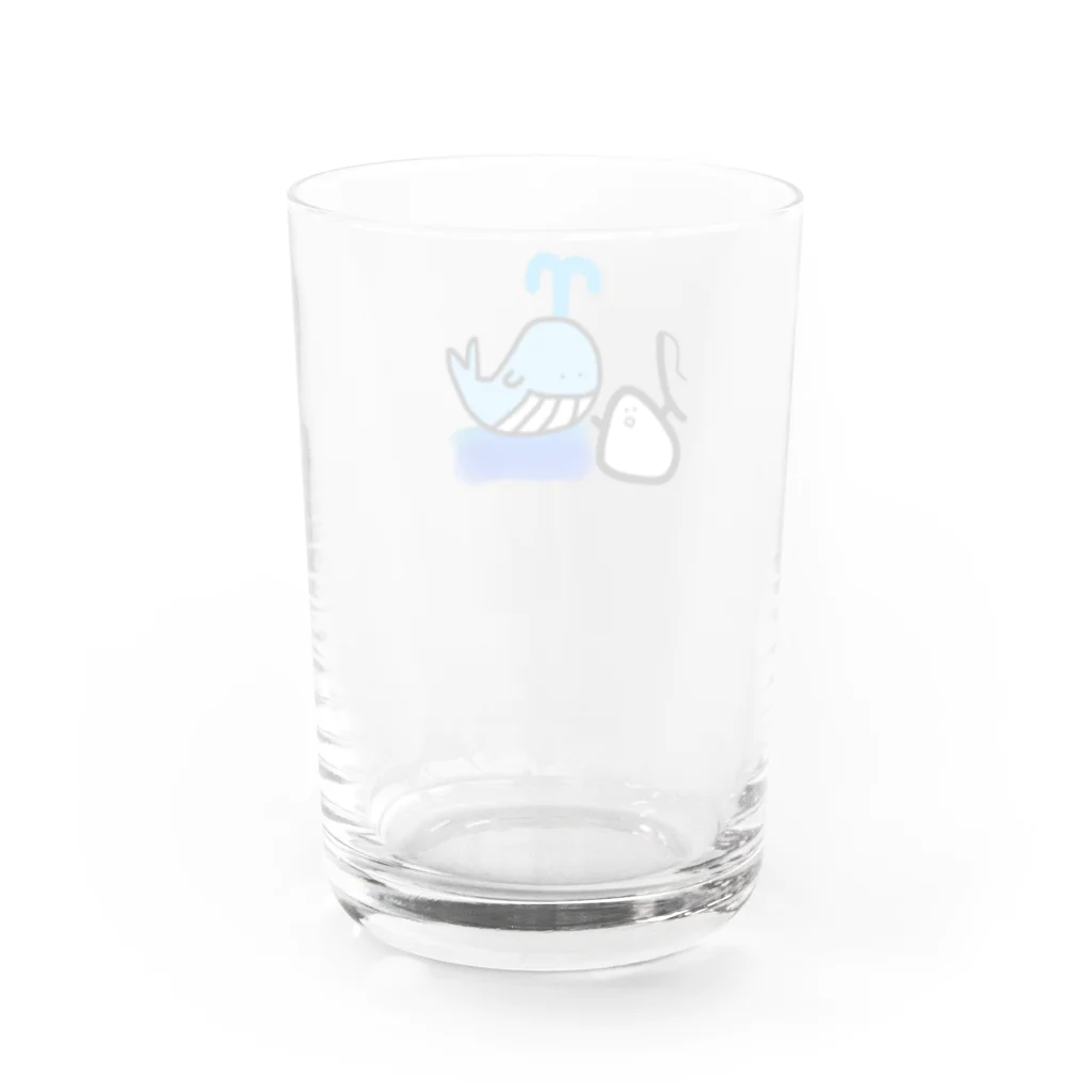 もっちりオンラインSHOPのくじらともっちり Water Glass :back