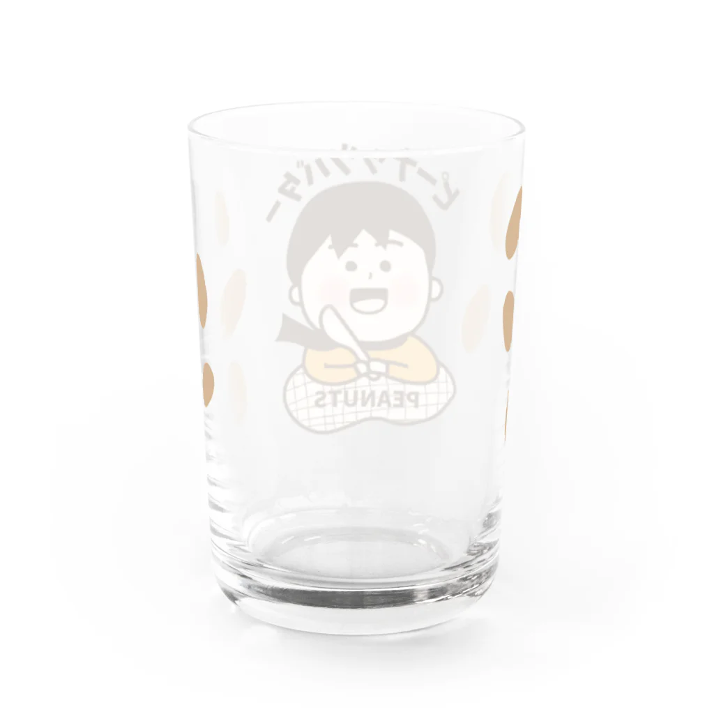 モンペル市場のピーナッツバターボーイ Water Glass :back