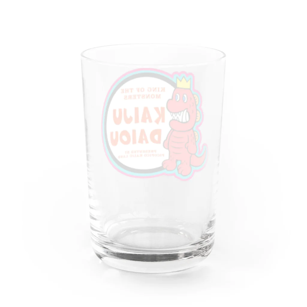 PICOPICOの怪獣大王 Water Glass :back